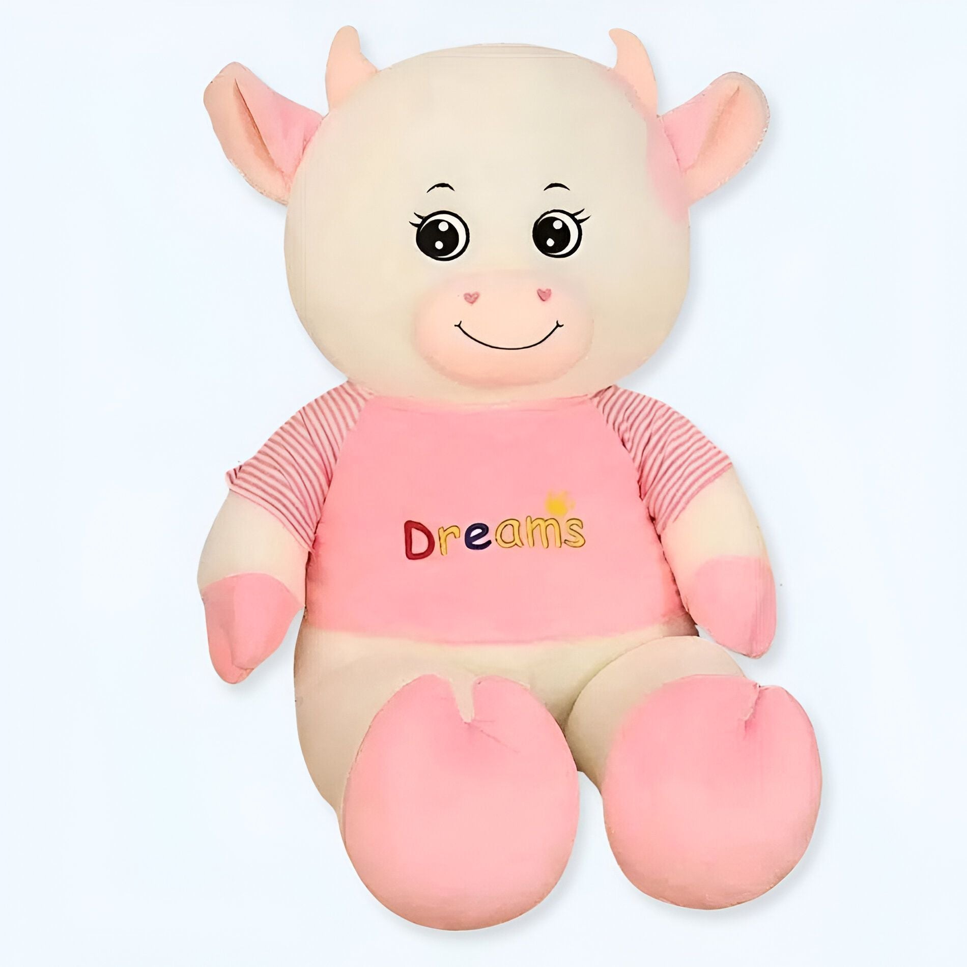 Peluche de vaca rosa suave - Juguete de peluche para niños