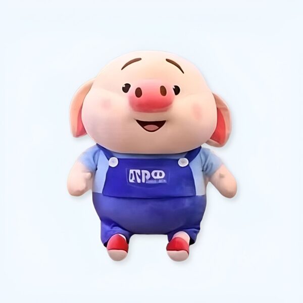 Peluche Cochon Bricoleur - Jouet Doux pour Enfants