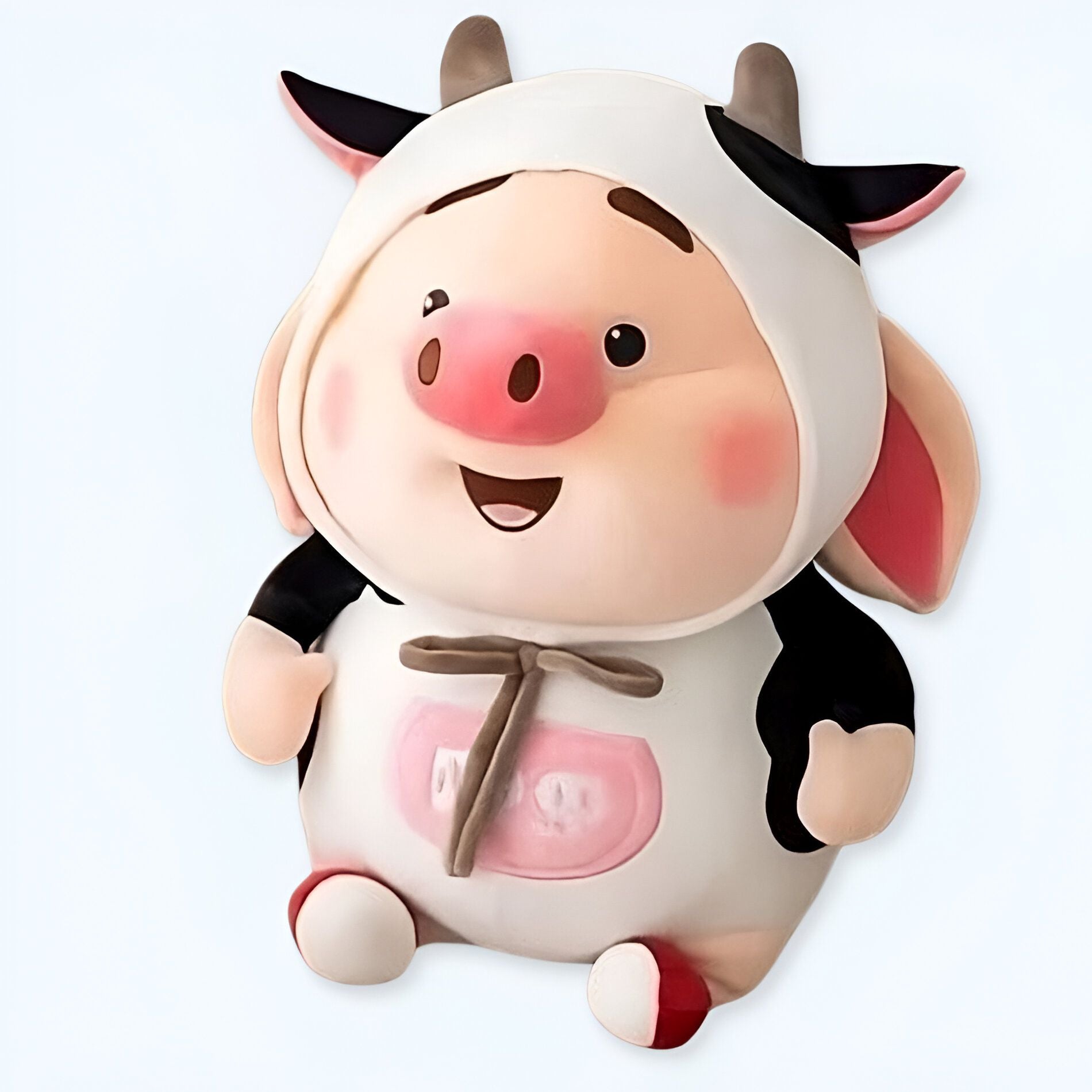 Plyšová hračka prasiatko Kawaii, kostým kravy, plyšová hračka prasiatko, kostým kravy, plyšová hračka prasiatko Kawaii, kostým kravy