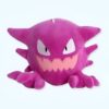 Peluche de Gengar, un Pokémon violet avec de grands yeux et une grande bouche.