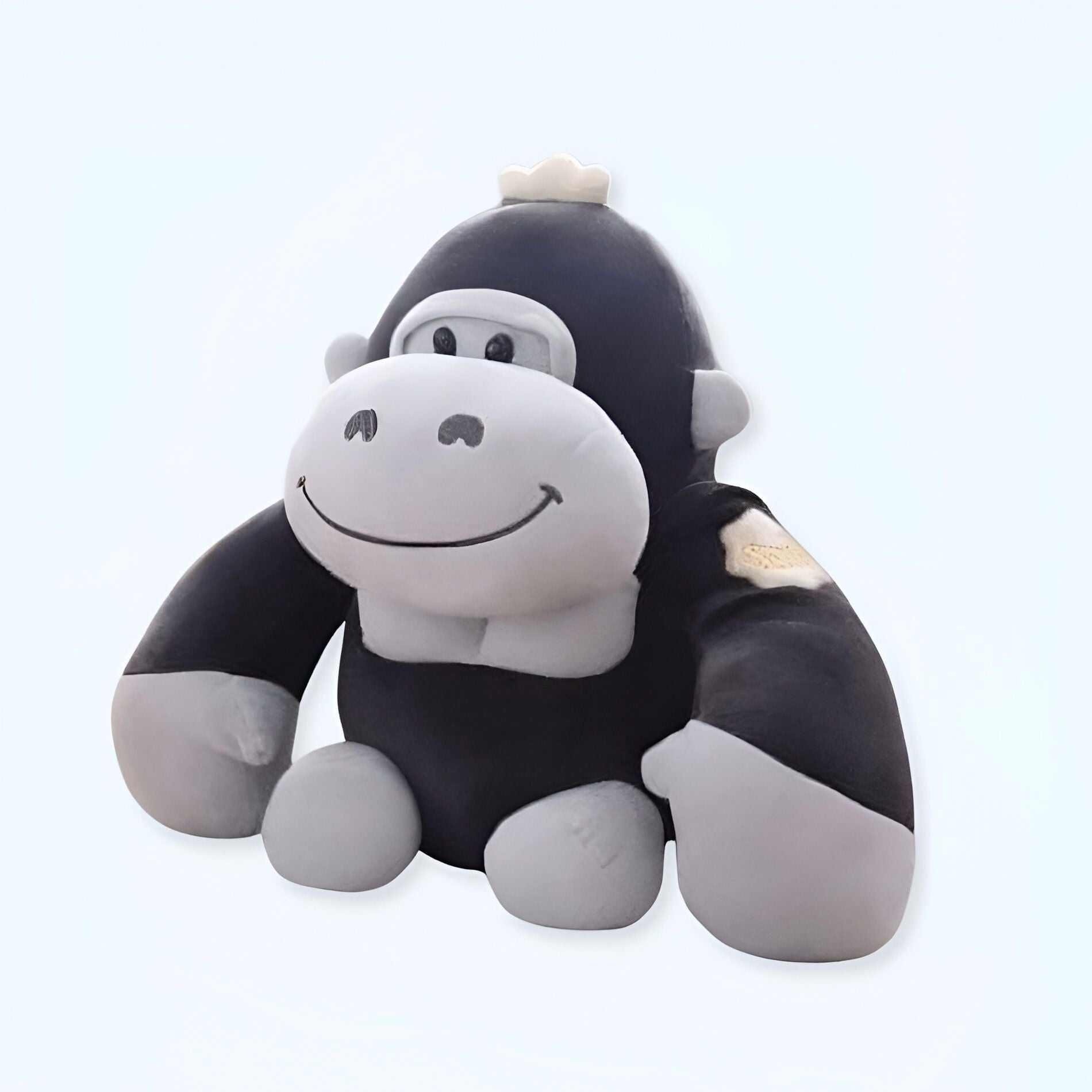 Zachte zwarte gorilla knuffel om mee te knuffelen