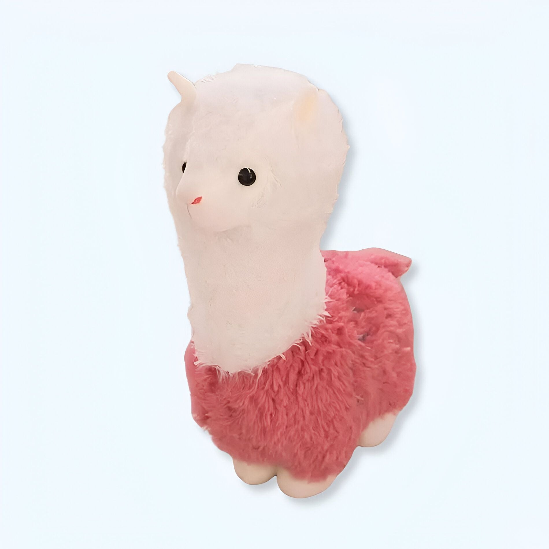 Morbido e coccoloso peluche a forma di lama rosa