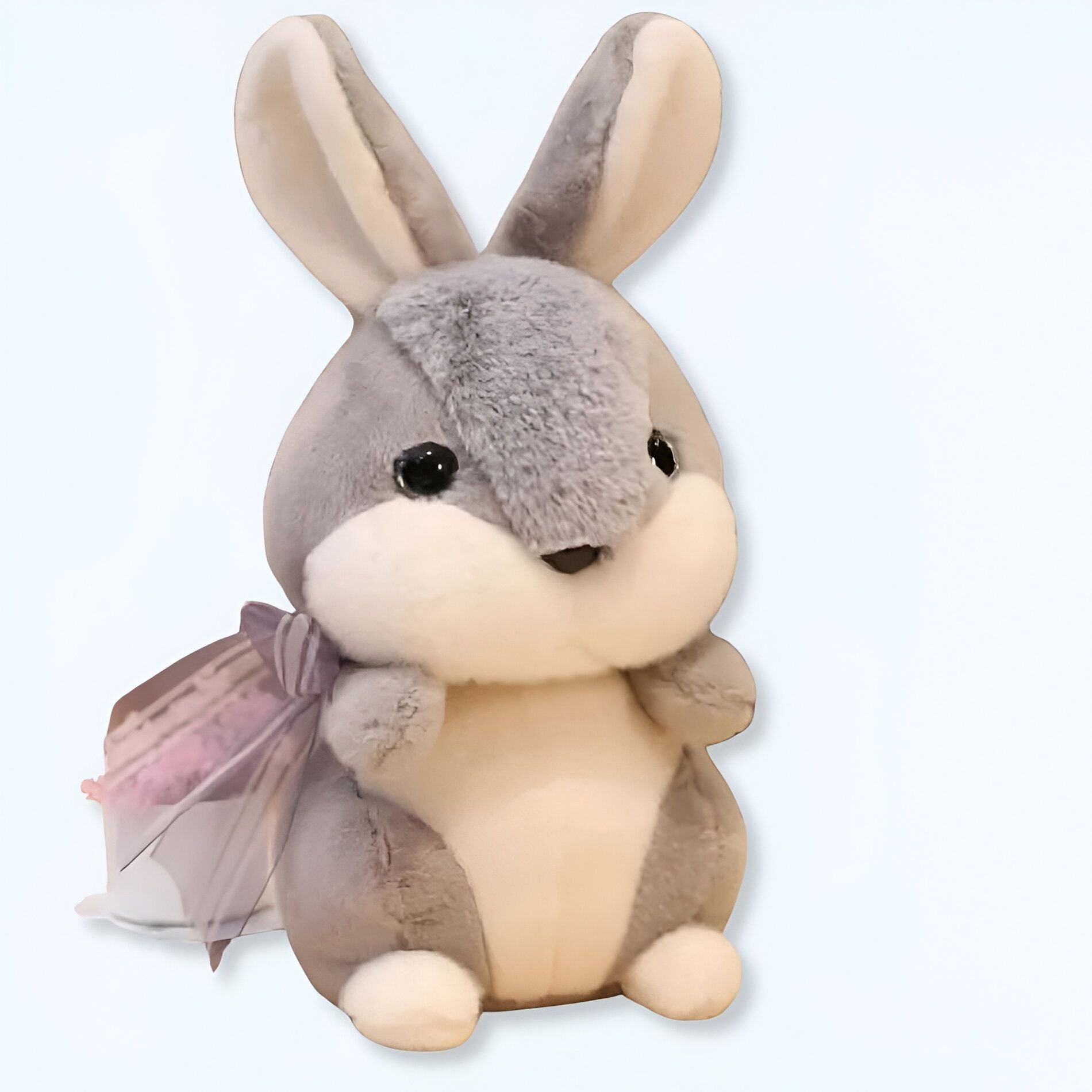 Peluche de suave conejo gris, mimos y ternura Peluche de suave conejo gris, mimos y ternura Peluche de suave conejo gris, mimos y ternura