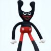 Peluche effrayante ressemblant à Mickey Mouse avec des yeux et une bouche effrayants.