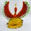 Peluche de Ho-Oh, le Pokémon légendaire de type Feu/Vol, avec ses ailes déployées et sa queue dorée.