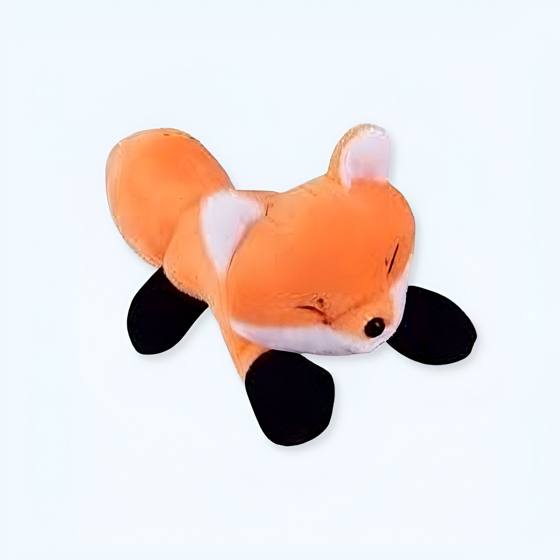 Spilla a forma di volpe in peluche - Un utile giocattolo morbido