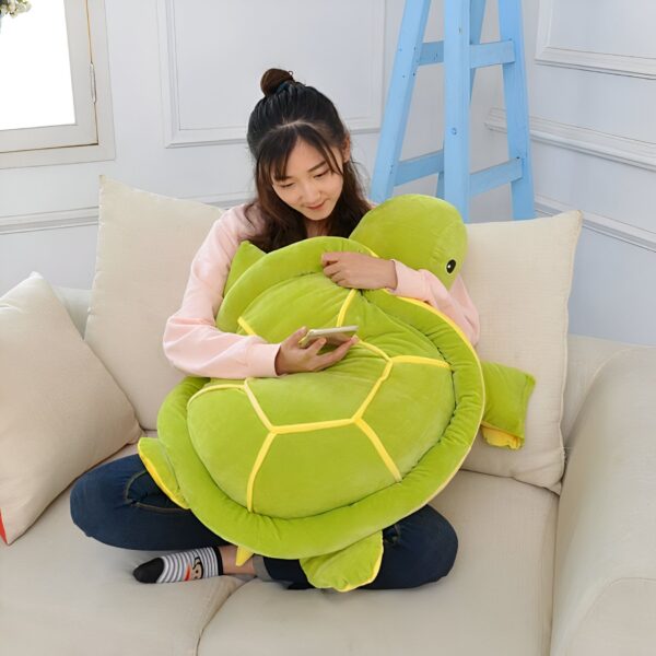 Peluche Tortue Coussin - Jouet Doux et Confortable pour Enfants