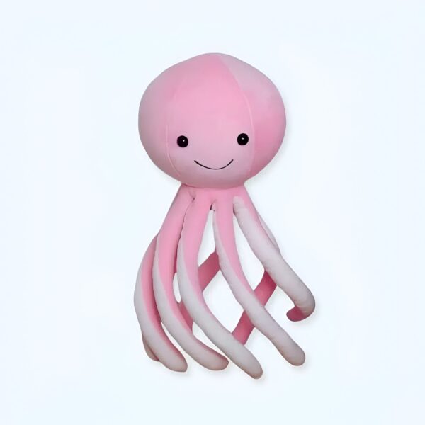 Peluche Pieuvre Rose Pastel - Compagnon Doux